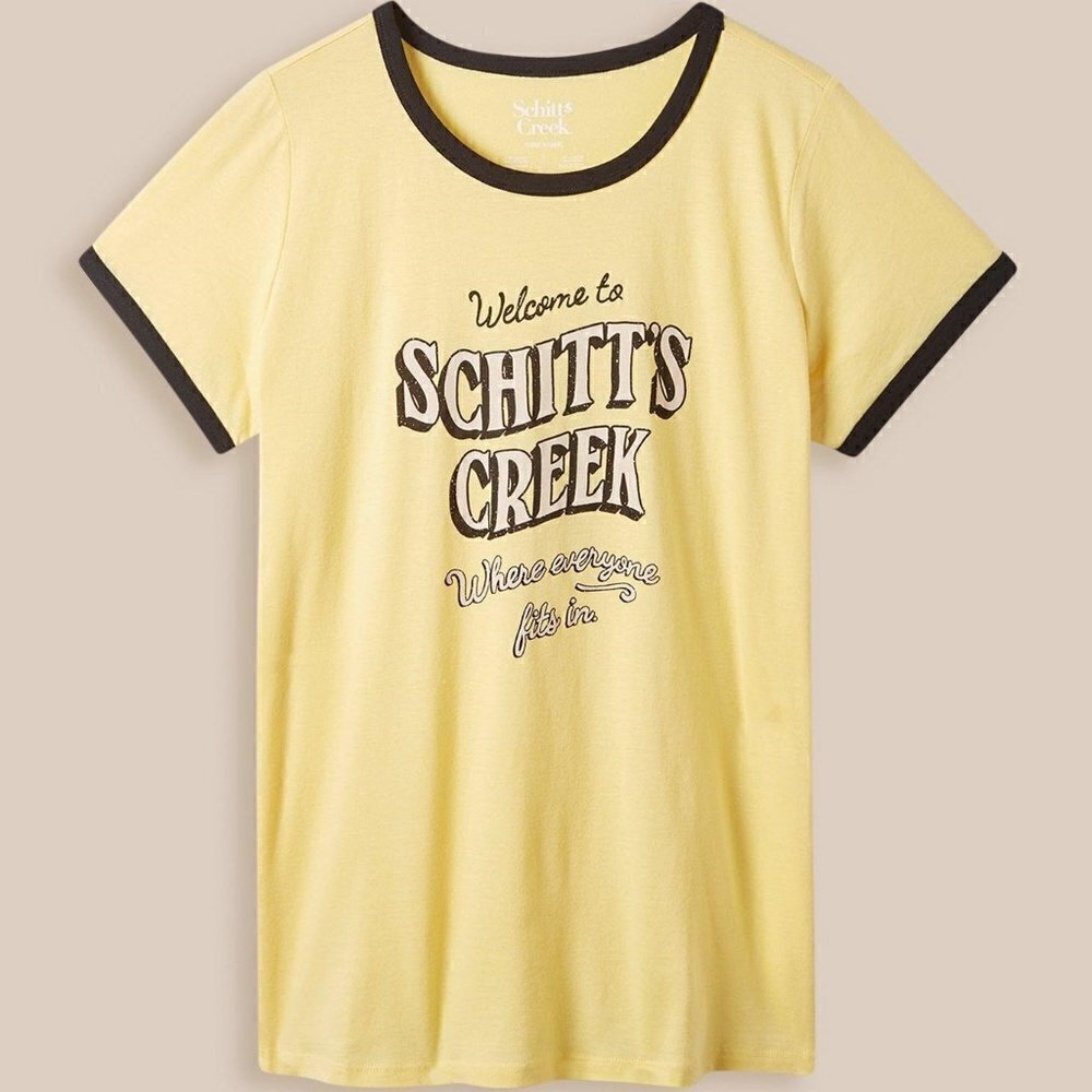 Torrid - Schitt's Creek Classic Fit Cotton Crew Tee in Sundress Yellow